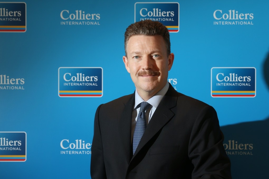 Nigel Smith, Colliers’ local managing director, at his Wan Chai office. Photo: K.Y. Cheng