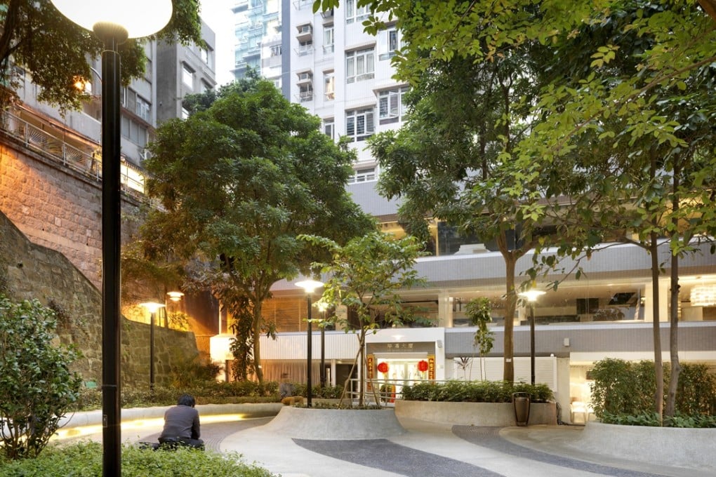 The Oval Partnership's project below the Star Street precinct in Wan Chai. Taking up the theme of this year’s urbanism biennale, the partnership’s Peaker Chu said communal urban spaces would grow in importance as flat sizes shrink. Photo: The Oval Partnership