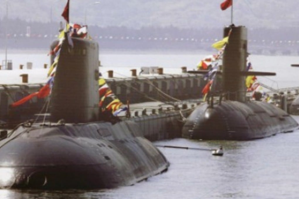 China’s Type 091 and 092 nuclear submarines are shown in this file picture. Although these have been deployed on missions this year, the Chinese Navy is likely to use its more advanced diesel-driven subs in the event of a local conflict. Photo: SCMP Pictures