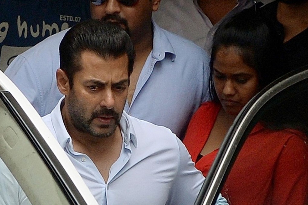 Indian Bollywood film actor Salman Khan leaves his home to appear at a Sessions Court in Mumbai in May. Photo: Reuters
