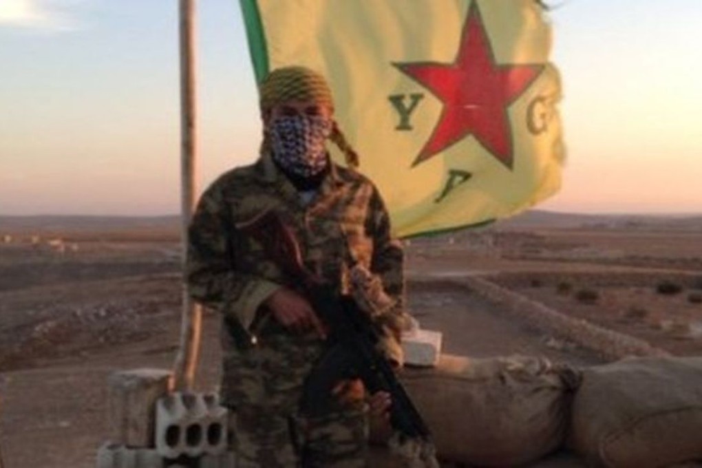 The Chinese volunteer fighting Islamic State with a Kurdish militia. Photo: BBC