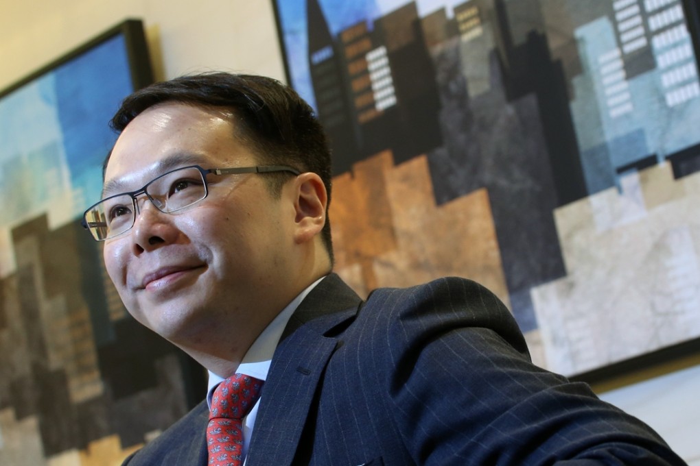 Future Land Development's Executive Director Kenny Chan in an interview in Hong Kong’s Central business district. Photo: Felix Wong