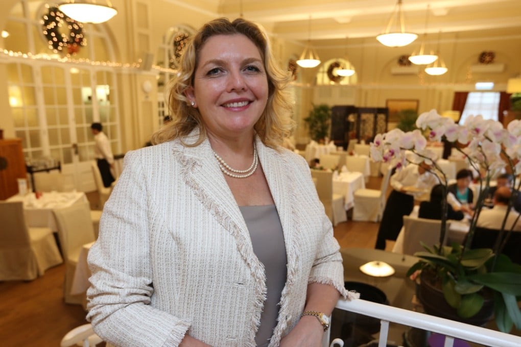 Tina Seib, Chairman of Council,The Helena May poses for a picture at The Helena May in the Central business district of Hong Kong. Photo: Edward Wong