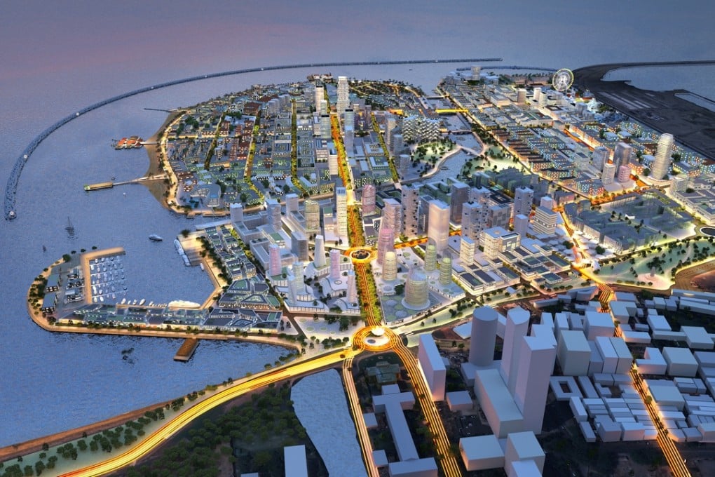 An artist's impression of the planned Colombo Port City project. Photo: SCMP Pictures