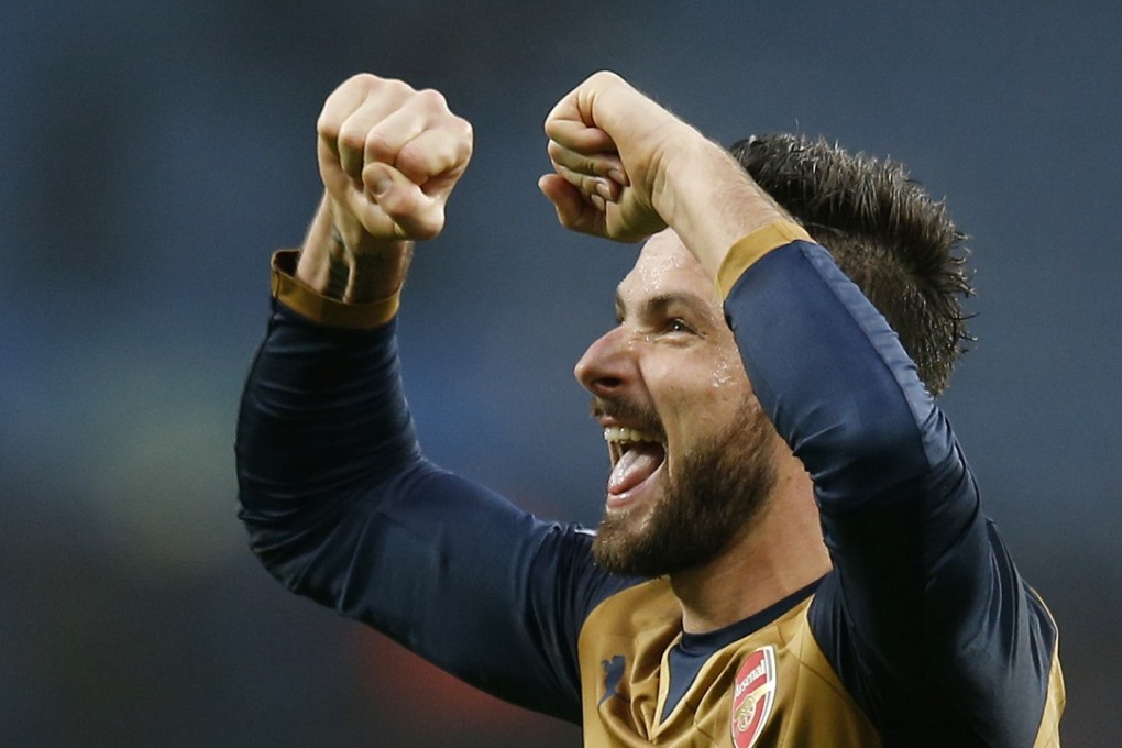 Arsenal's Olivier Giroud celebrates at the end of the match Photo: Reuters