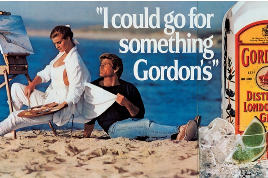 “I Could Go For Something Gordon’s” by artist Jeff Koons is a painting that is based upon a gin advertisement. Photo: Whitney Museum of American Art