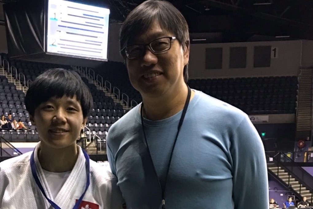 Hong Kong judoka Leung Po-sum, with Judo Association chairman Wong Po-kei, is almost certain to be at the Rio Olympics. Photos: SCMP Pictures
