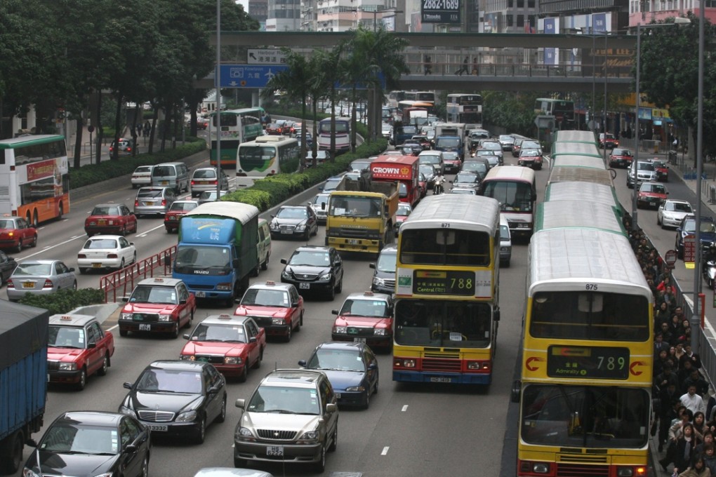 The government hopes to fight traffic jams with a vehicle congestion charge and an increase in motoring fines. Photo: SCMP Pictures.