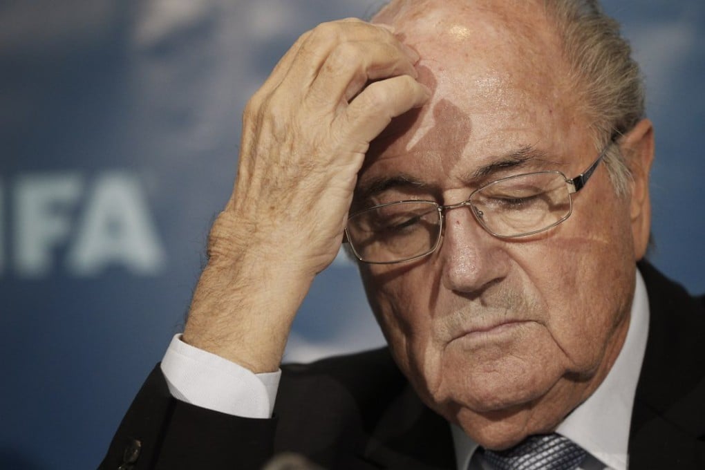 Sepp Blatter is having a tough day. Photo: AP