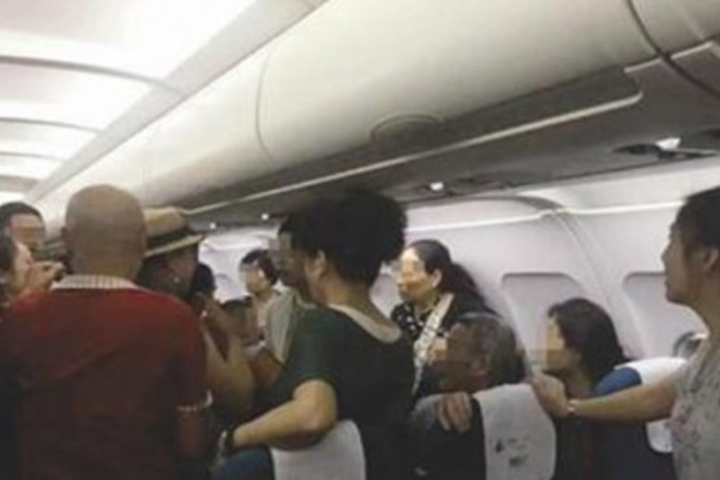 The dispute over a tipped back seat that led to three Chinese tourists being put on the blacklist. Photo: SCMP Pictures
