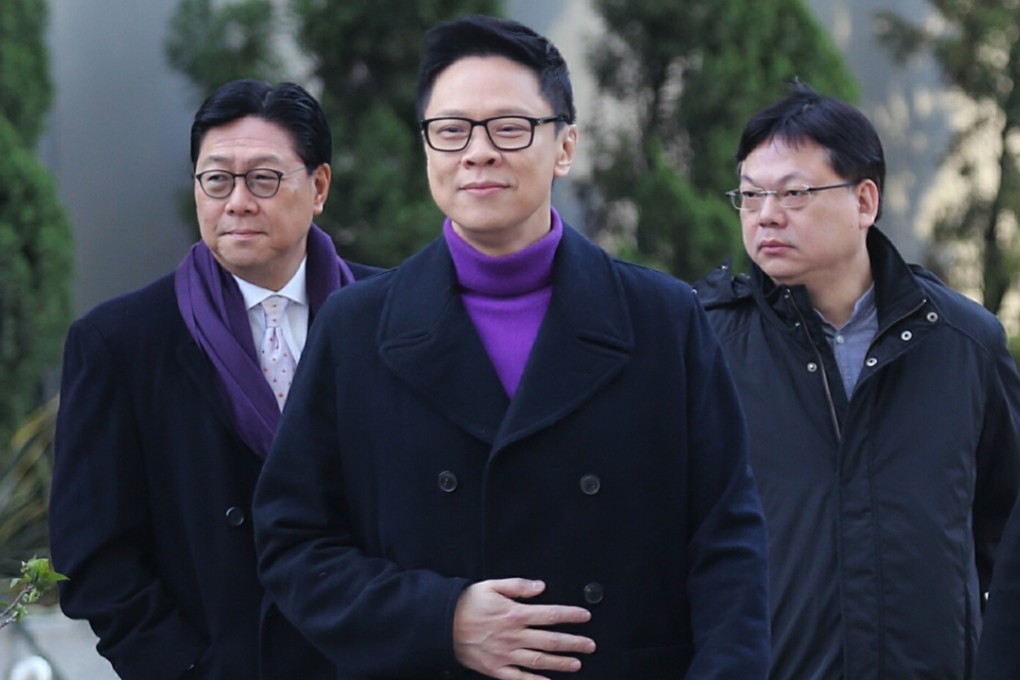 Former TVB general manager Stephen Chan appearing at the High Court this morning. Photo: Edward Wong