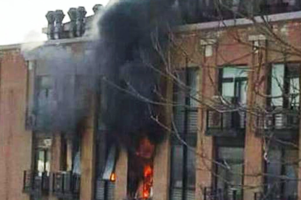 The scene of the blast at Tsinghua University. Photo: SCMP Pictures