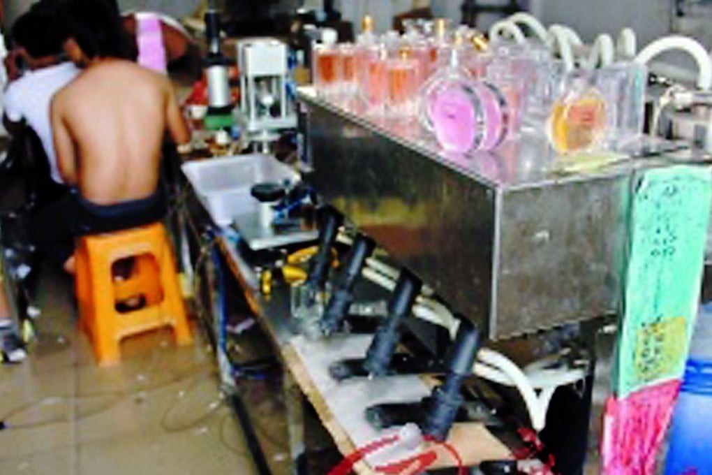 Many fake cosmetics plants are simple workshops with few staff and simple equipment. Photo: SCMP Pictures