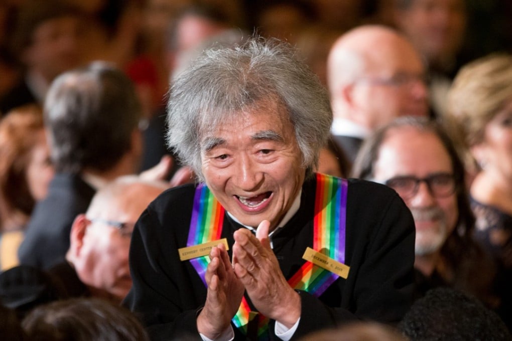 Seiji Ozawa at a reception for him and the other Kennedy Center Honorees in the White House in Washington earlier this month. Photo AP