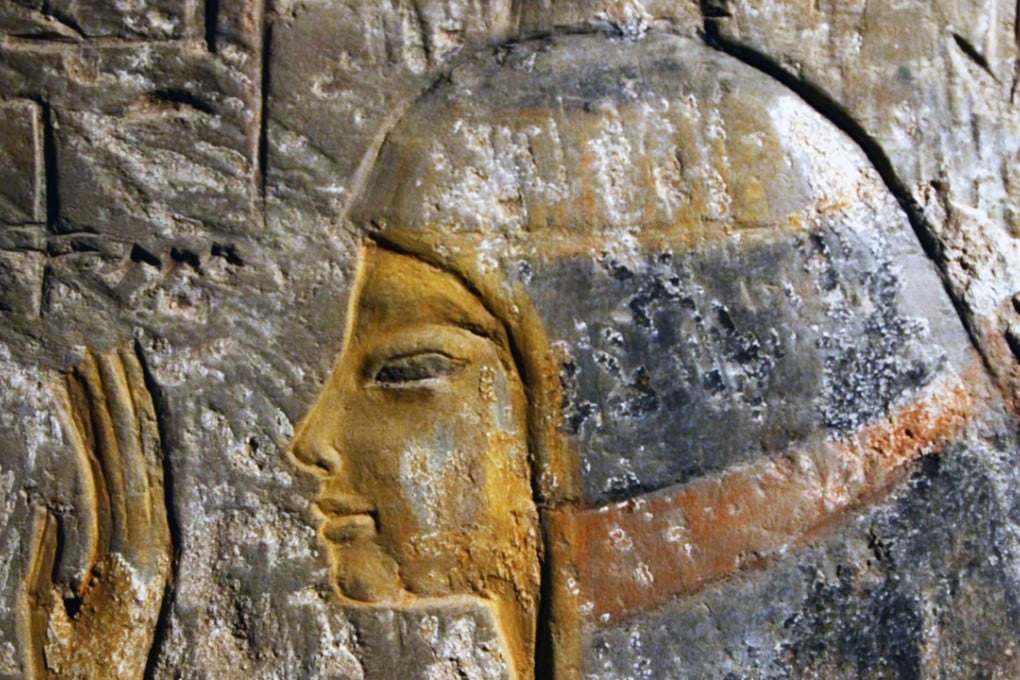 An image depicting Maia, the wet-nurse of Tutankhamun, is seen in her tomb located in Saqqara, Egypt. Photo: Xinhua
