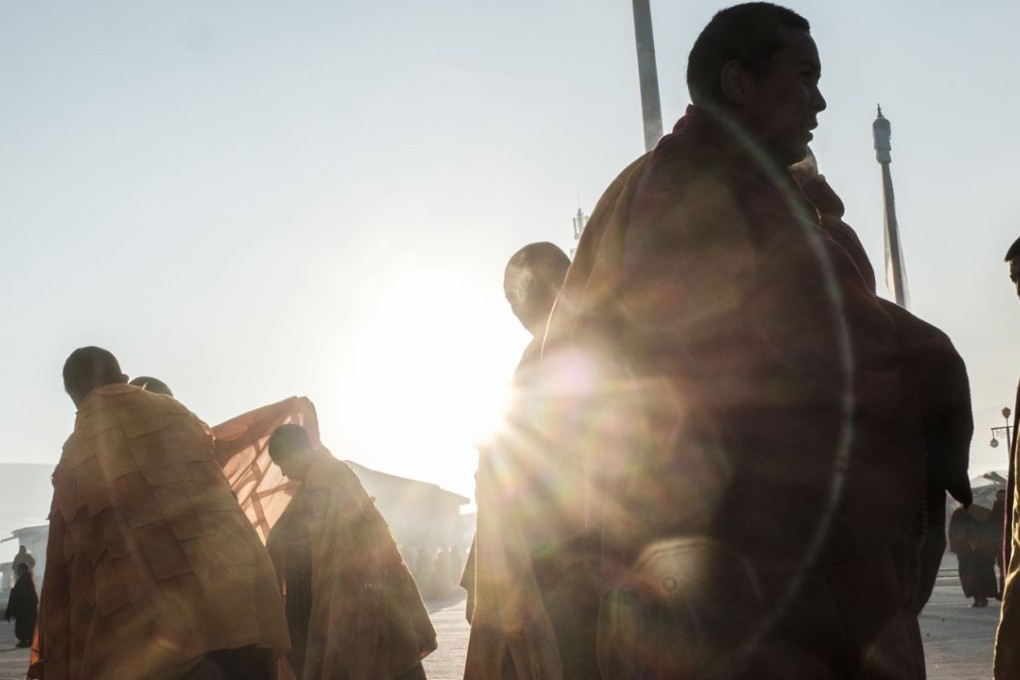 Tibetan monks prepare for to pray at Kirti Monastery, in Aba, the Tibetan area of China’s Sichuan province, which has been at the centre of 143 known cases of Tibetans setting themselves on fire to oppose China's policies. Photo: AFP