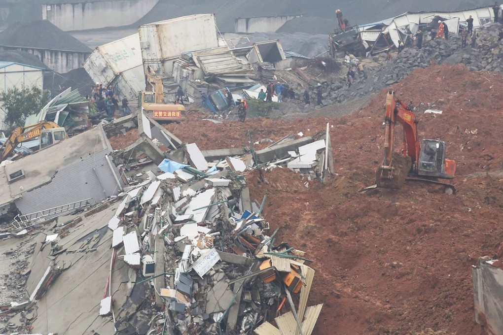 Buildings razed in the affected area. Photo: Edward Wong