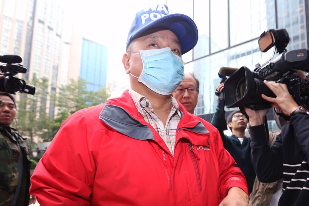 Yau Shui-tin, arriving at District Court in Wan Chai, was due for sentencing on February 26. Photo: Nora Tam