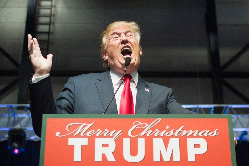 Republican presidential candidate Donald Trump speaks at a campaign rally in Grand Rapids, Michigan, on Monday. Photo: AFP