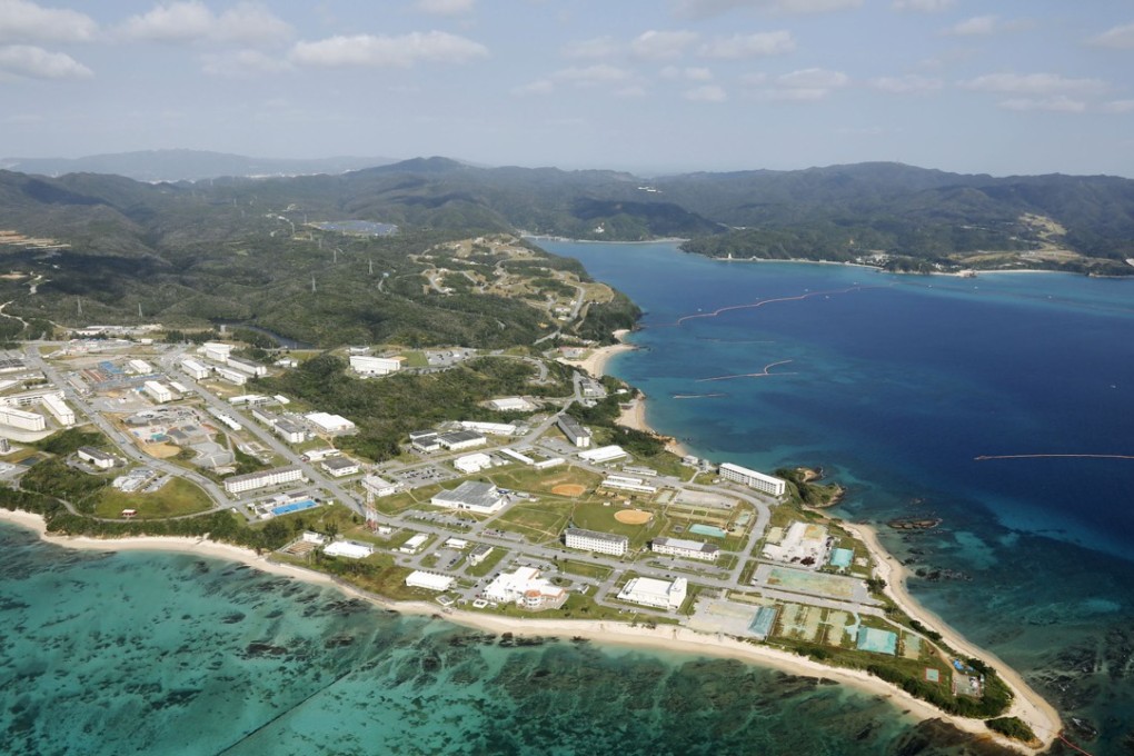 Reclaimed land resumed by the Japanese government in Nago city, Okinawa prefecture for a US air base. On December 17, US Ambassador to Japan Caroline Kennedy defended a controversial proposal to relocate the Marine Corps base. Photo: Kyodo