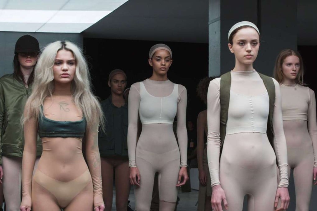 Some of the creations from the Autumn/Winter 2015 collaboration between Kanye West and Adidas at New York Fashion Week, 2015. Photo: Reuters