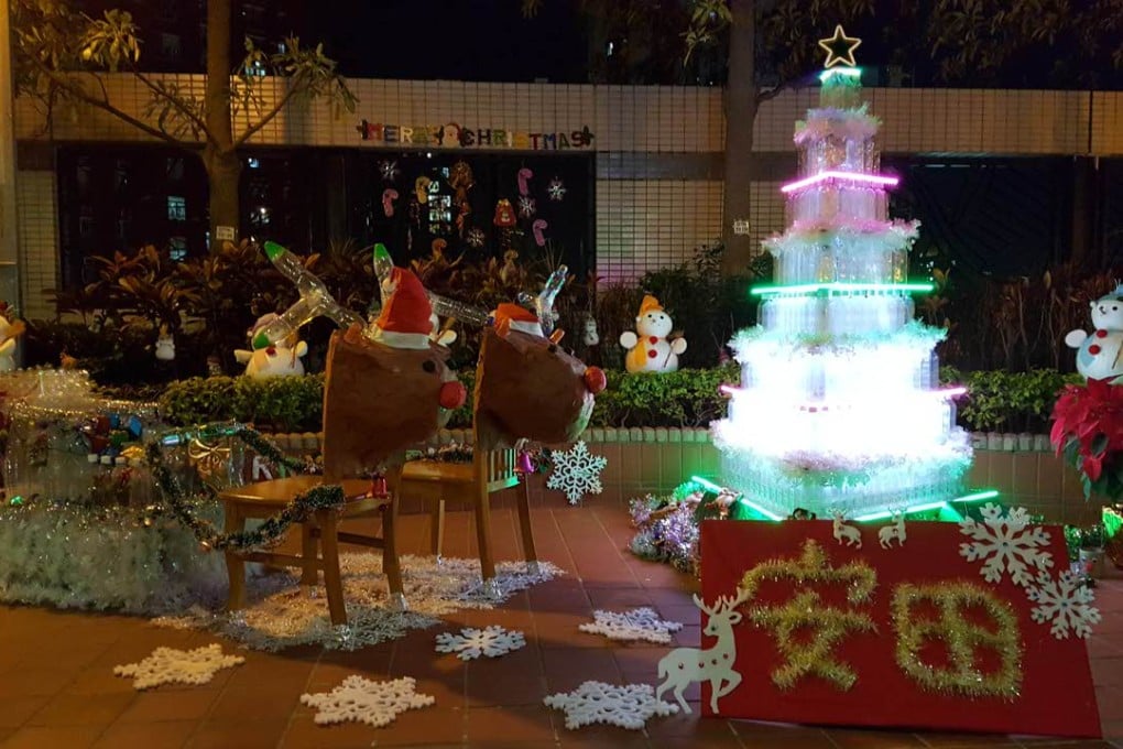 Just one of the impressive Christmas displays at Hong Kong’s housing estates. Photo: SCMP Pictures