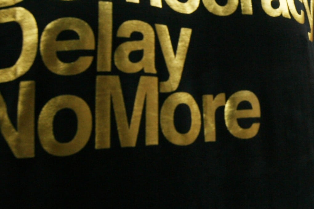 Delay no more is a harmless phrase in English, but assumes a whole new meaning in Cantonese, a leading language in Hong Kong. Photo: K.Y. Cheng