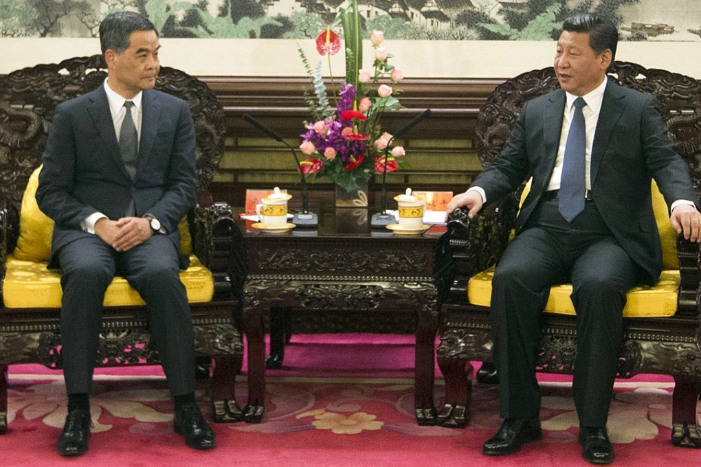 Is sitting on the same level a thing of the past for Hong Kong’s Chief Executive? Photo: Simon Song