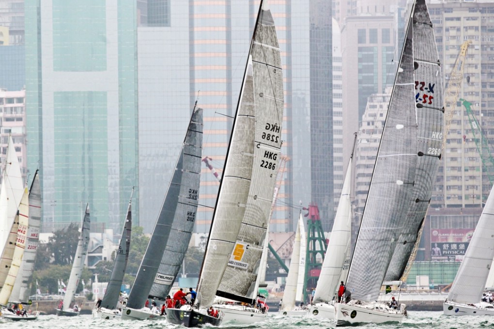 The boats set off from Victoria Harbour for the 2012 Rolex China Sea Race. There are plenty of sailing opportunities across Hong Kong. Photo: SCMP Pictures