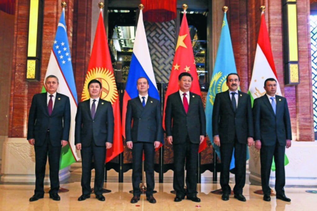 President Xi Jinping meets Shanghai Cooperation Organisation (SCO) member heads of government earlier this month. Photo: EPA