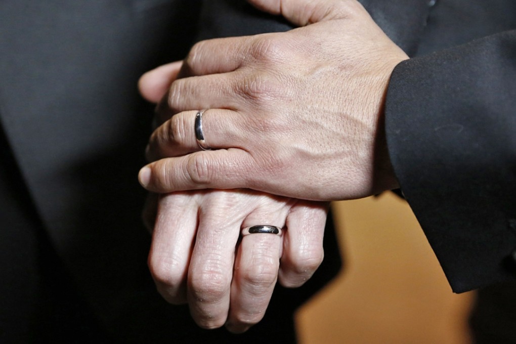 Leung’s marriage falls outside of the Civil Service Bureau’s regulations that defines marriage as a union between “one man and one woman”. In Asia, Taiwan is expected to be the first country to recognise same-sex marriage next month. Photo: Reuters