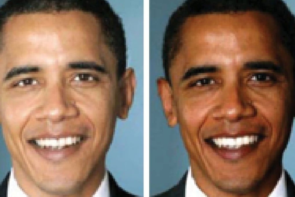 These two images of US President Barack Obama were used by researchers to test how subjects’ tendency towards racial bias varied. Photo: Pew Research Centre