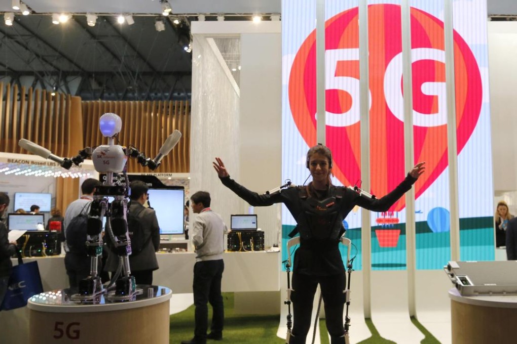 ZTE is spending around US$220 million globally on 5G and other mobile communication technologies between 2015 and 2018, it said. As pictured here, 5G technology made an appearance at the Mobile World Congress in Barcelona on March 5. Photo: Reuters