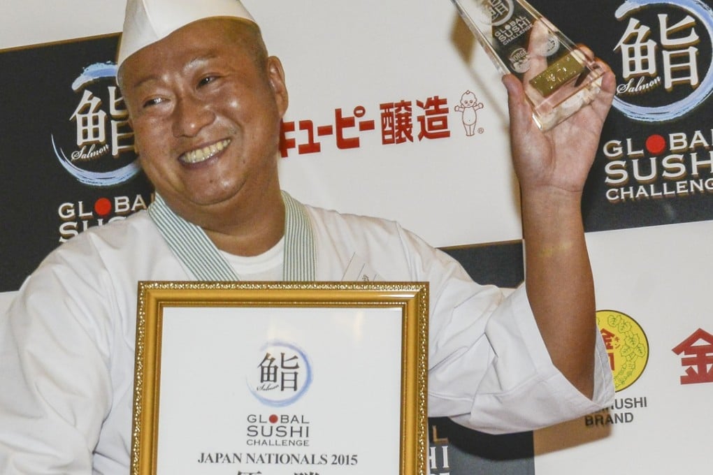 45-year-old Jun Jibiki of Tokyo’s Koma Sushi, winner of the Global Sushi Challenge.