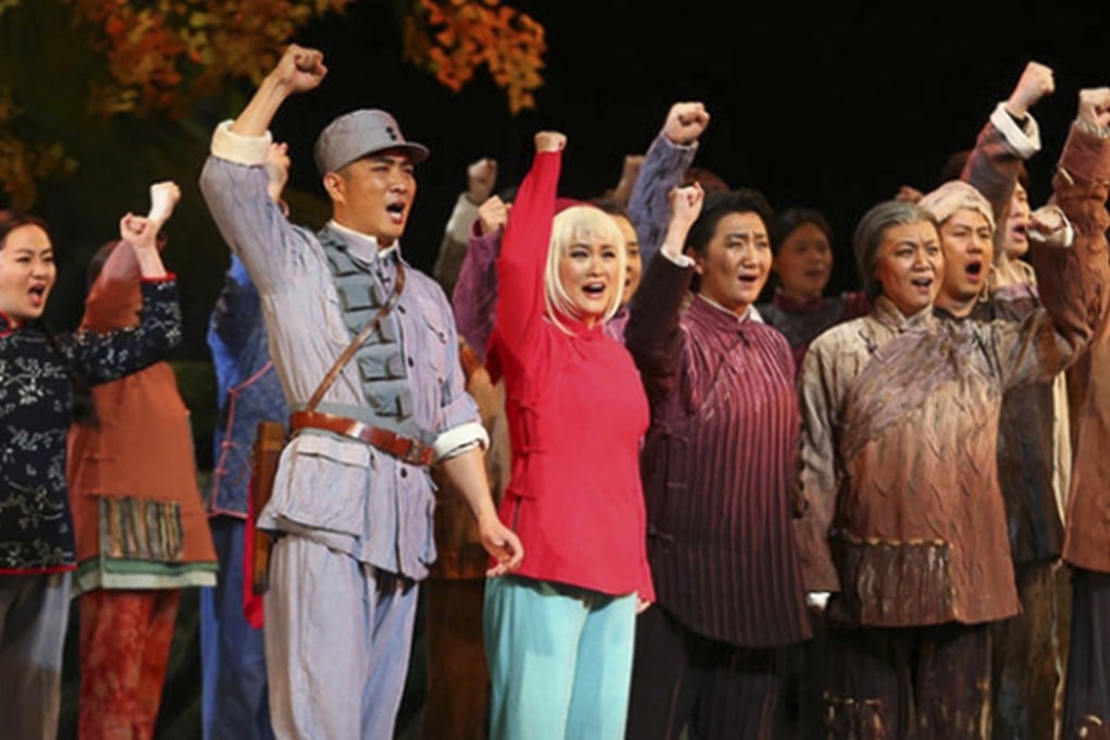 A scene from the new production of the revolutionary opera The White-Haired Girl.