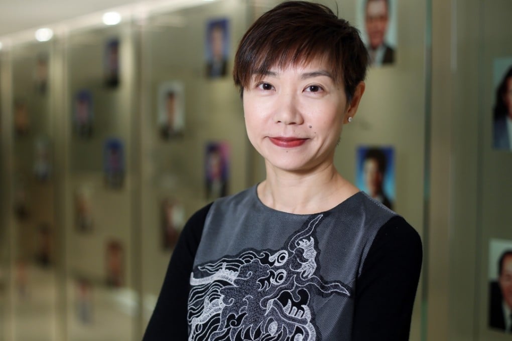 Hong Kong Institute of CPAs new president, Ivy Cheung Wing-han, at the HKICPA offices in Wan Chai. Photo: SCMP/ Sam Tsang