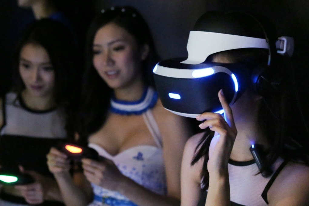 Sony PlayStation's Project Morpheus virtual reality headset, now renamed PlayStation VR, is demonstrated to reporters ahead of Hong Kong’s Ani Com and Games HK 2015 in July.