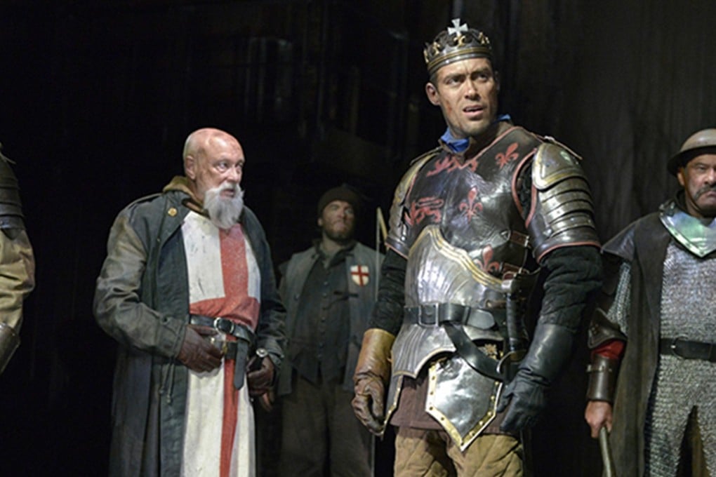 Alex Hassell (front) as Henry V in the Royal Shakespeare Company production of Shakespeare’s Henry V that will be touring China in February and March.