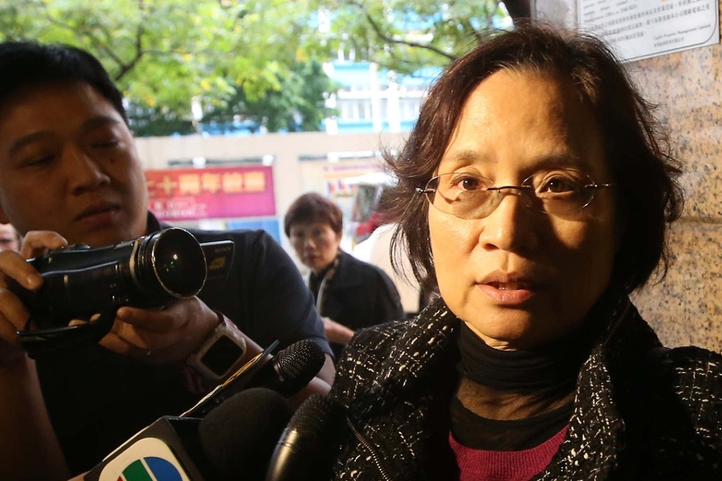 Lee Bo’s wife (pictured) explaining today why she believed the fax was authentic. Photo: Sam Tsang