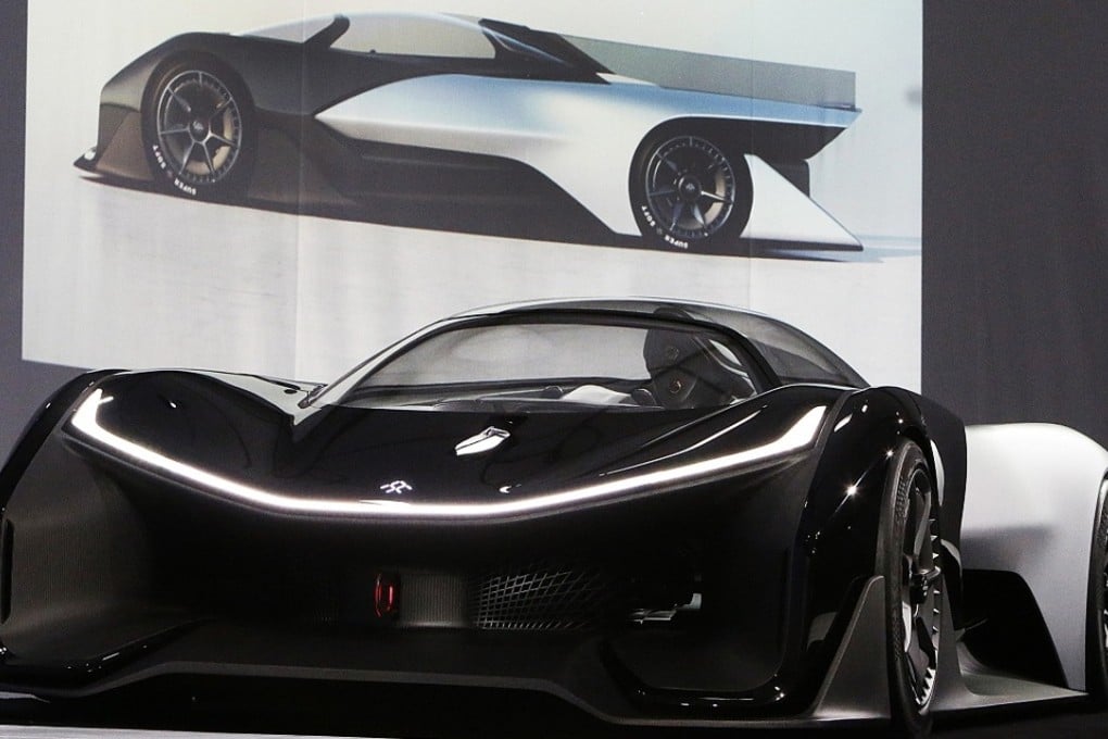 The Faraday Future (FF) FFZERO1 concept vehicle was unveiled in Las Vegas on Monday. Photo: AP