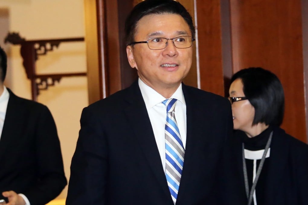Secretary for Financial Services and the Treasury Chan Ka-keung appears at the Legco Complex in Hong Kong. Photo: SCMP/ David Wong