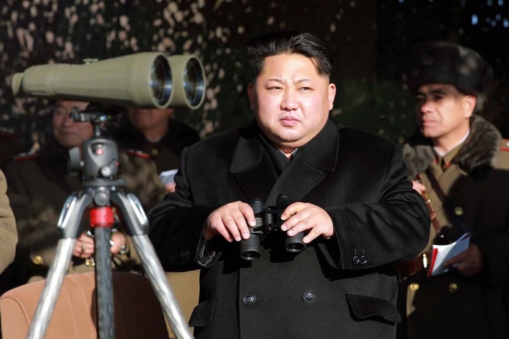 North Korean leader Kim Jong-Un inspects a firing contest of Korean People's Army artillery units. Photo: AFP