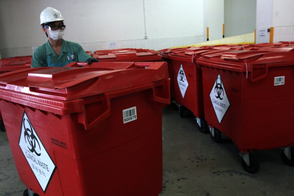 Clinics and labs must dispose of medical waste in treatment centres, such as this one in Tsing Yi. Photo: May Tse