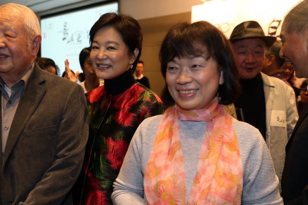 Former Taiwan culture minister Lung Ying-tai (centre) attends the HKU discussion. Photo: K. Y. Cheng