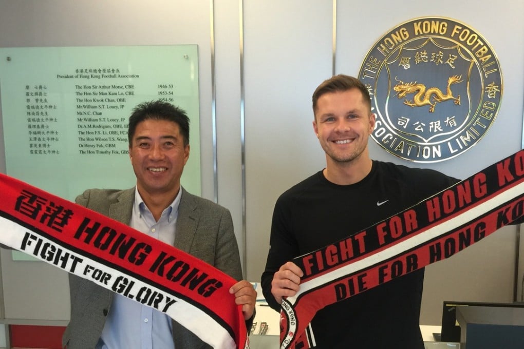 New coaches Yusuke Adachi and Mathew Pears. Photo: HKFA