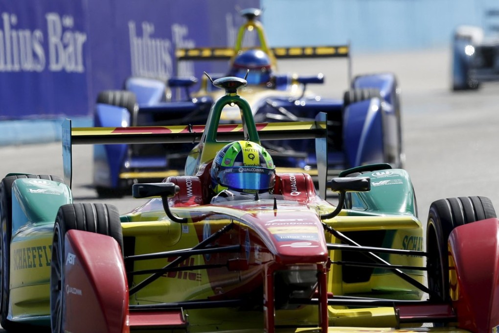 Lucas Di Grassi of ABT Schaeffler Audi Sport drives his car during the race of the Formula E Championship in Punta del Este, Uruguay, on December 19, 2015. The 2015-16 season is under way, with London hosting a double-header final round in July. Photo: Reuters