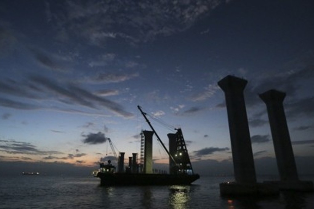 The Hong Kong-Zhuhai-Macau Bridge project will build a road from Lantau Island. Photo: SCMP Pictures
