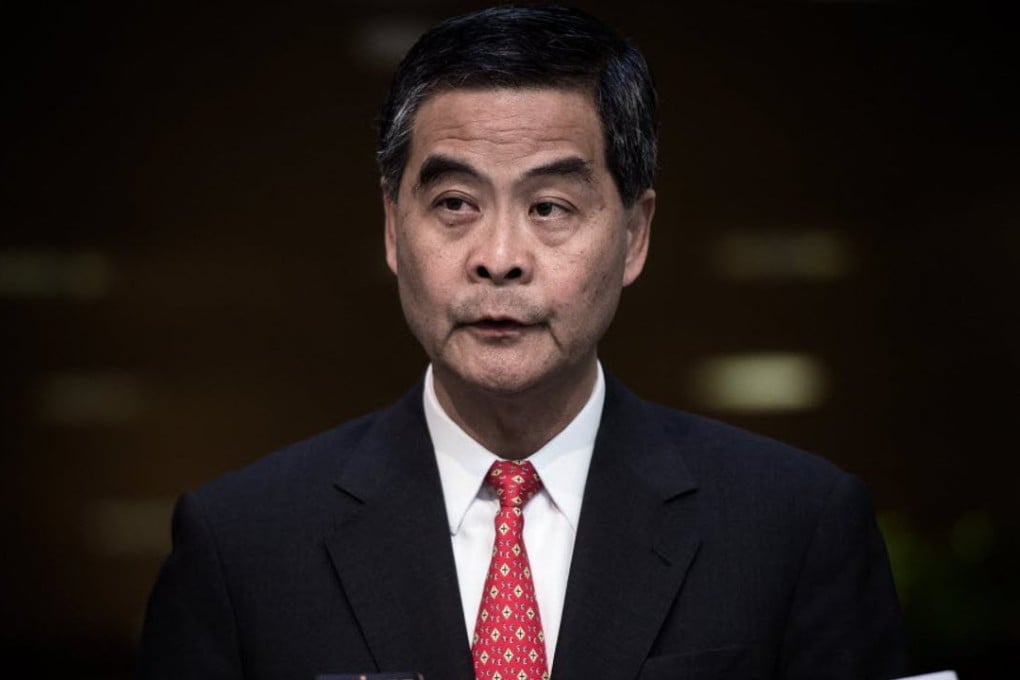 Unpopular Leung Chun-ying answers questions on the missing bookseller mystery last week. Photo: AFP