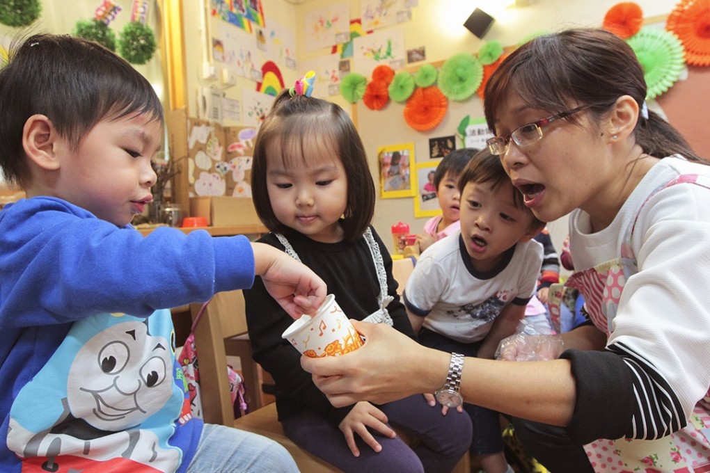 Thanks to the new subsidy, an estimated 70 to 80 per cent of places in half-day kindergartens are expected become free-of-charge. Photo: SCMP Pictures