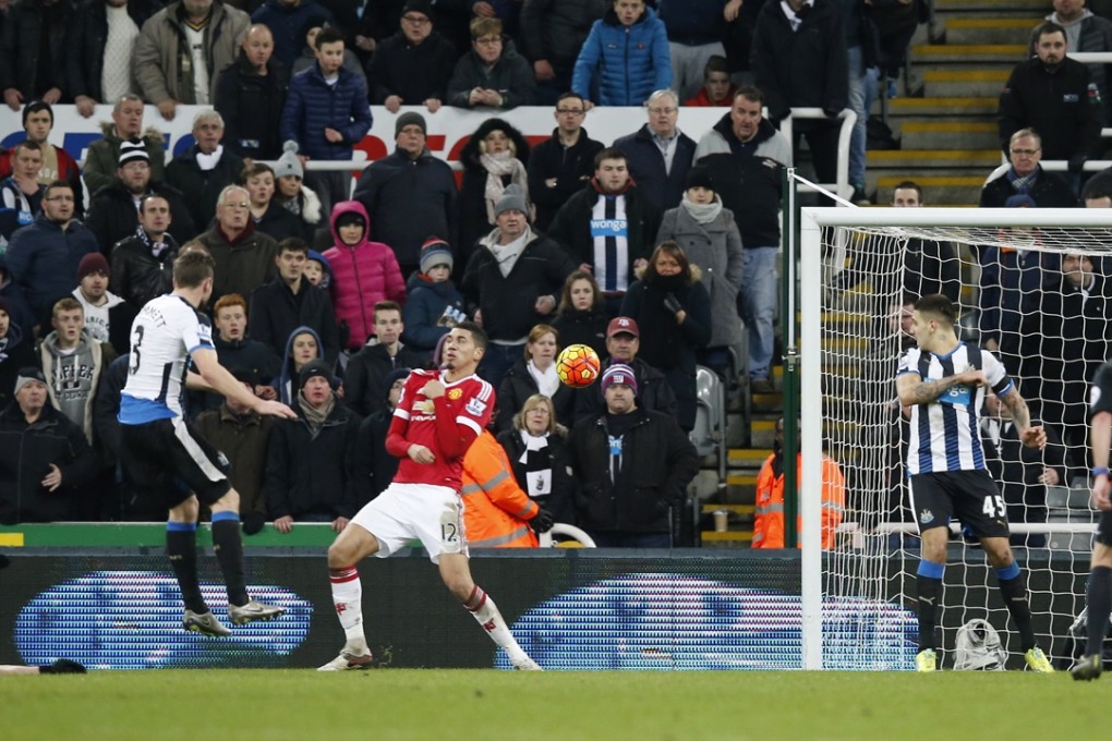 Paul Dummett scores the third goal for Newcastle. Photo: Reuters